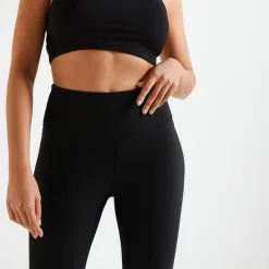 Domyos Leggings Mallas Fitness Corsario Mujer Negro -tienda de equipos de fitness leggings mallas fitness corsario mujer negro 2