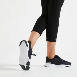 Domyos Leggings Mallas Fitness Corsario Mujer Negro -tienda de equipos de fitness leggings mallas fitness corsario mujer negro 3