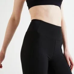 Leggings Mallas Fitness Largas Talle Alto Mujer Domyos Negro -tienda de equipos de fitness leggings mallas fitness largas talle alto mujer domyos negro 8