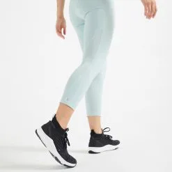 Leggings Mallas Fitness Tiro Alto Moldeadores Mujer Domyos Verde -tienda de equipos de fitness leggings mallas fitness tiro alto moldeadores mujer domyos verde 1