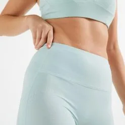 Leggings Mallas Fitness Tiro Alto Moldeadores Mujer Domyos Verde -tienda de equipos de fitness leggings mallas fitness tiro alto moldeadores mujer domyos verde 3