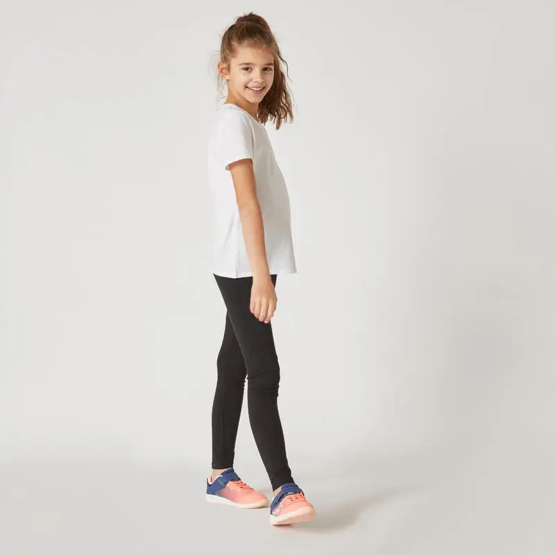 Leggings Mallas Gimnasia Deportiva Niños Domyos 100 Negro 5 Leggings Mallas Gimnasia Deportiva Niños Domyos 100 Negro - Imagen 3