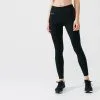 Kalenji Leggings Mallas Térmicas Running Mujer Negro -tienda de equipos de fitness leggings mallas termicas running mujer negro