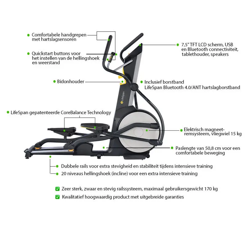 LifeSpan Fitness Bicicleta Elíptica E3i+ 6 LifeSpan Fitness Bicicleta Elíptica E3i+ - Imagen 4
