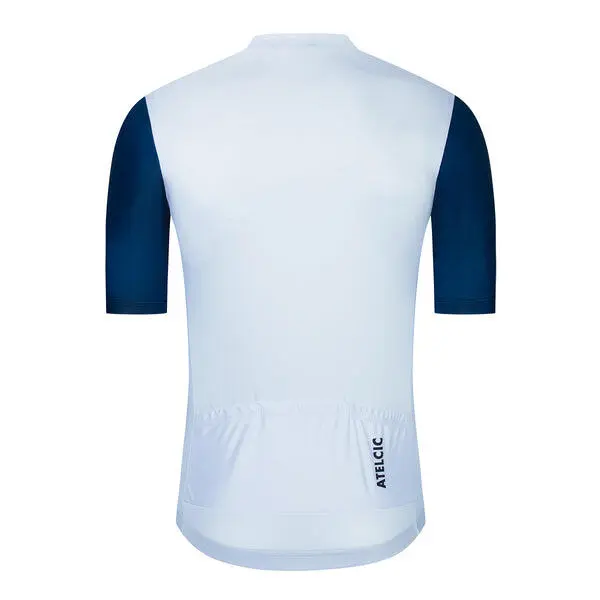 Maillot De Ciclismo Manga Corta Verano Hombre Atelcic CAERU E55 Blanco 4 Maillot De Ciclismo Manga Corta Verano Hombre Atelcic CAERU E55 Blanco - Imagen 2