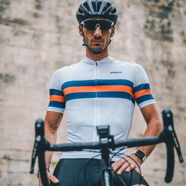 Maillot De Ciclismo Manga Corta Verano Hombre Atelcic KIBO E9 Blanco 5 Maillot De Ciclismo Manga Corta Verano Hombre Atelcic KIBO E9 Blanco - Imagen 3