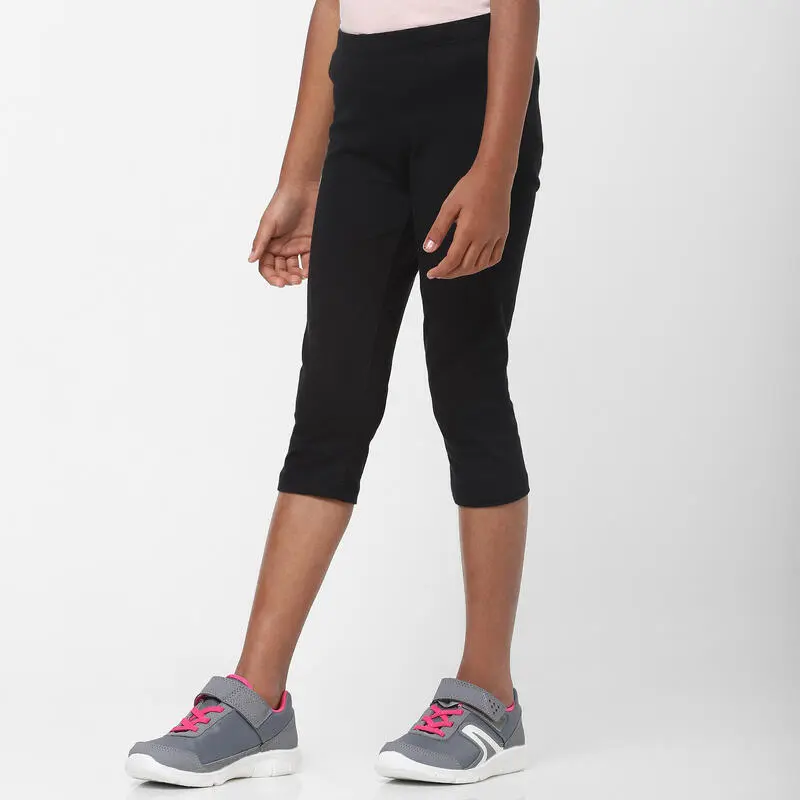 Domyos Mallas Leggings Niña Y Niño 100 Gimnasia Negro 5 Domyos Mallas Leggings Niña Y Niño 100 Gimnasia Negro - Imagen 3