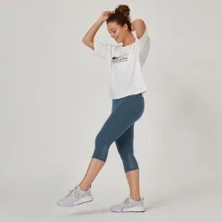 Domyos Mallas Pirata Fitness 520 Slim Azul -tienda de equipos de fitness mallas pirata fitness 520 slim azul 1