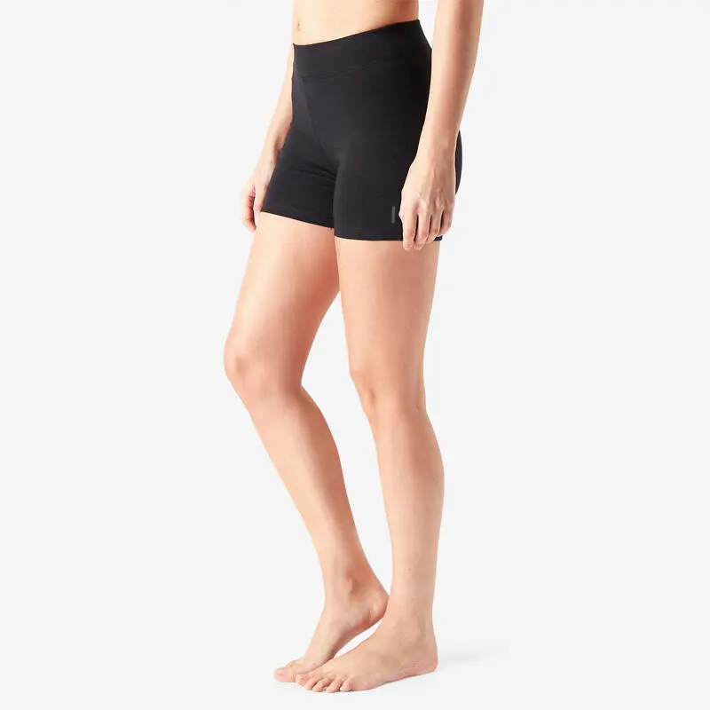 Mallas Short Slim Mujer Domyos Fit+ 500 Negro 7 Mallas Short Slim Mujer Domyos Fit+ 500 Negro - Imagen 5