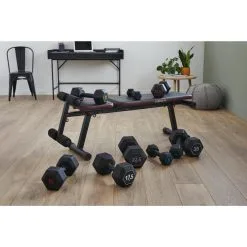 Mancuerna 7,5 Kg Hexagonal Dumbbell Musculación Cross Training Corength -tienda de equipos de fitness mancuerna 75 kg hexagonal dumbbell musculacion cross training corength 2
