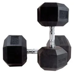 Mancuernas De Goma Hexagonales Suprfit (par) - Par De 1-50kg -tienda de equipos de fitness mancuernas de goma hexagonales suprfit par par de 1 50kg 2