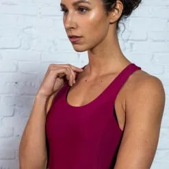 Mono Fitness Mujer Domyos Remolacha -tienda de equipos de fitness mono fitness mujer domyos remolacha 3