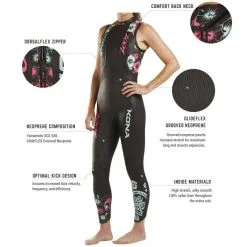 NEOPRENO TRIATLÓN MUJER ZOOT KONA SIN MANGAS -tienda de equipos de fitness neopreno triatlon mujer zoot kona sin mangas 3
