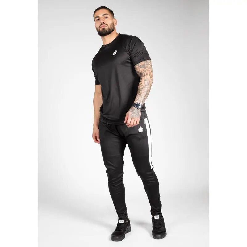 Pantalón Chándal Fitness Largo Elástico Hombre GORILLA WEAR Benton Negro 6 Pantalón Chándal Fitness Largo Elástico Hombre GORILLA WEAR Benton Negro - Imagen 4