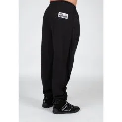 Pantalón Chándal Fitness Largo Hombre GORILLA WEAR Augustine OldSchool Negro -tienda de equipos de fitness pantalon chandal fitness largo hombre gorilla wear augustine oldschool negro 2