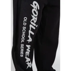 Pantalón Chándal Fitness Largo Hombre GORILLA WEAR Augustine OldSchool Negro -tienda de equipos de fitness pantalon chandal fitness largo hombre gorilla wear augustine oldschool negro 4
