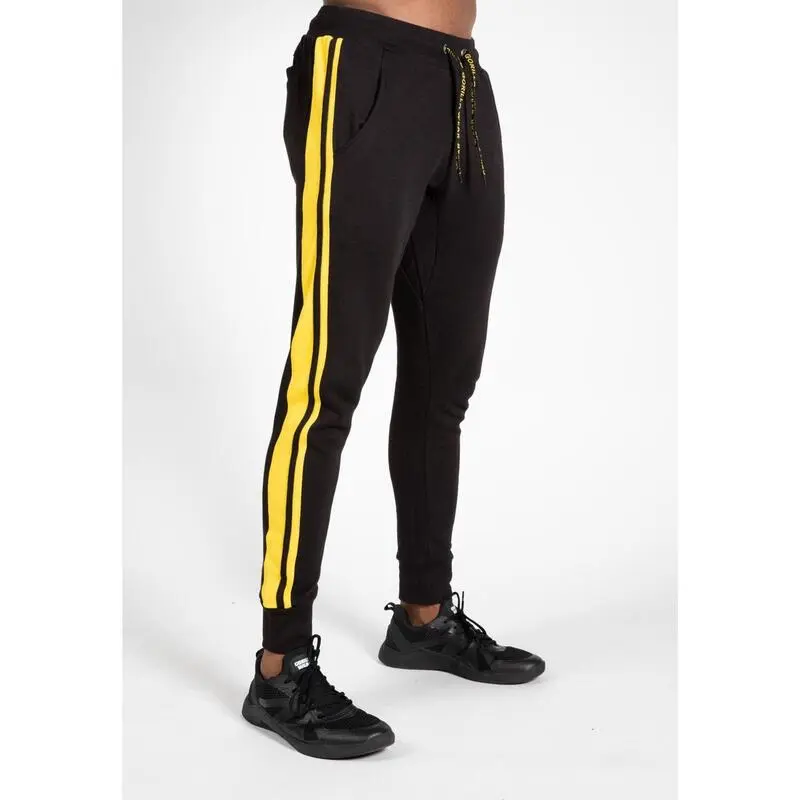 Pantalón Chándal Fitness Largo Hombre GORILLA WEAR Banks Negro 4 Pantalón Chándal Fitness Largo Hombre GORILLA WEAR Banks Negro - Imagen 2