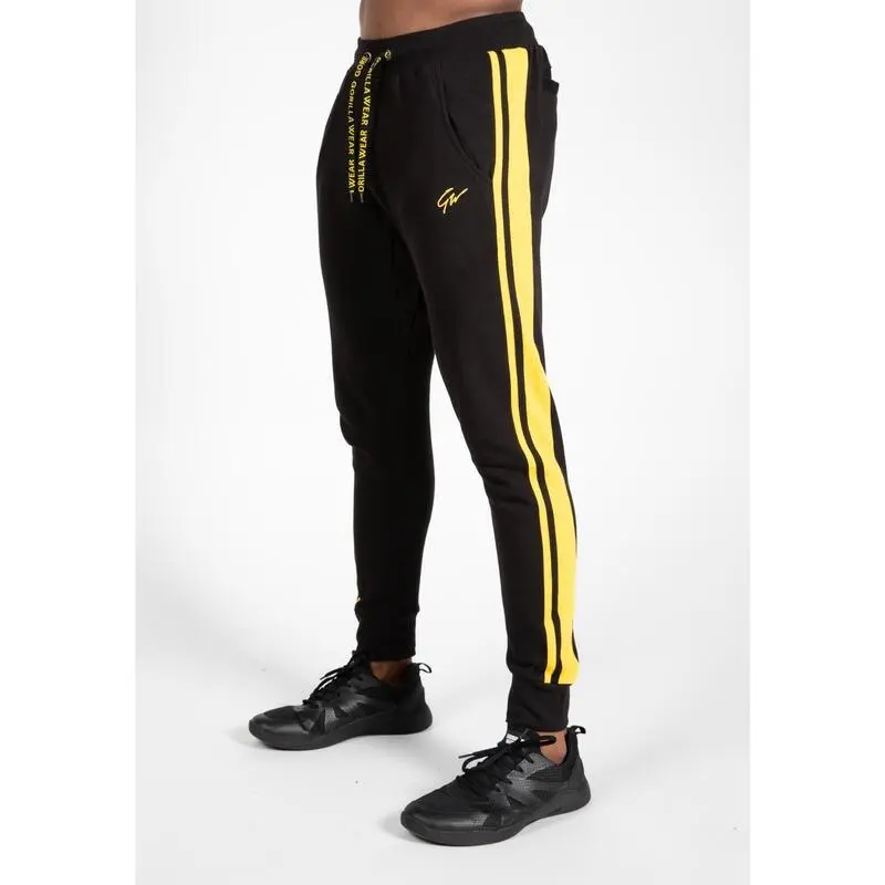 Pantalón Chándal Fitness Largo Hombre GORILLA WEAR Banks Negro 3 Pantalón Chándal Fitness Largo Hombre GORILLA WEAR Banks Negro