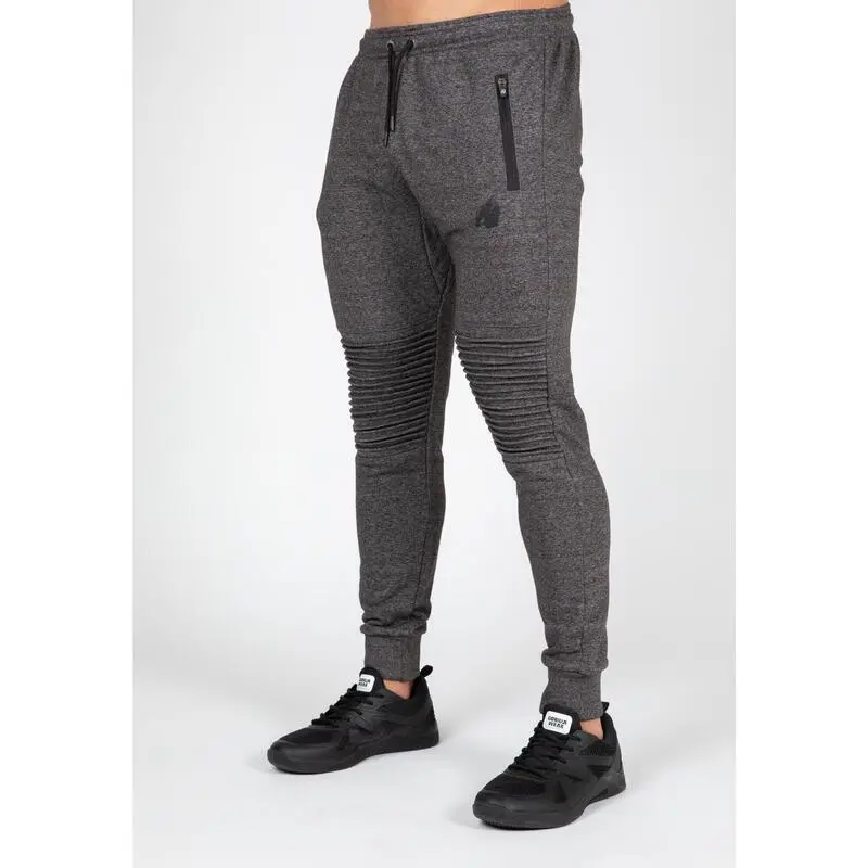 Pantalón Chándal Fitness Largo Hombre GORILLA WEAR Delta Negro 8 Pantalón Chándal Fitness Largo Hombre GORILLA WEAR Delta Negro - Imagen 6