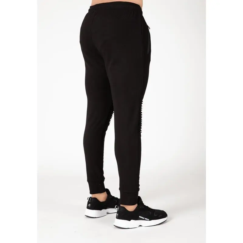 Pantalón Chándal Fitness Largo Hombre GORILLA WEAR Delta Negro 4 Pantalón Chándal Fitness Largo Hombre GORILLA WEAR Delta Negro - Imagen 2