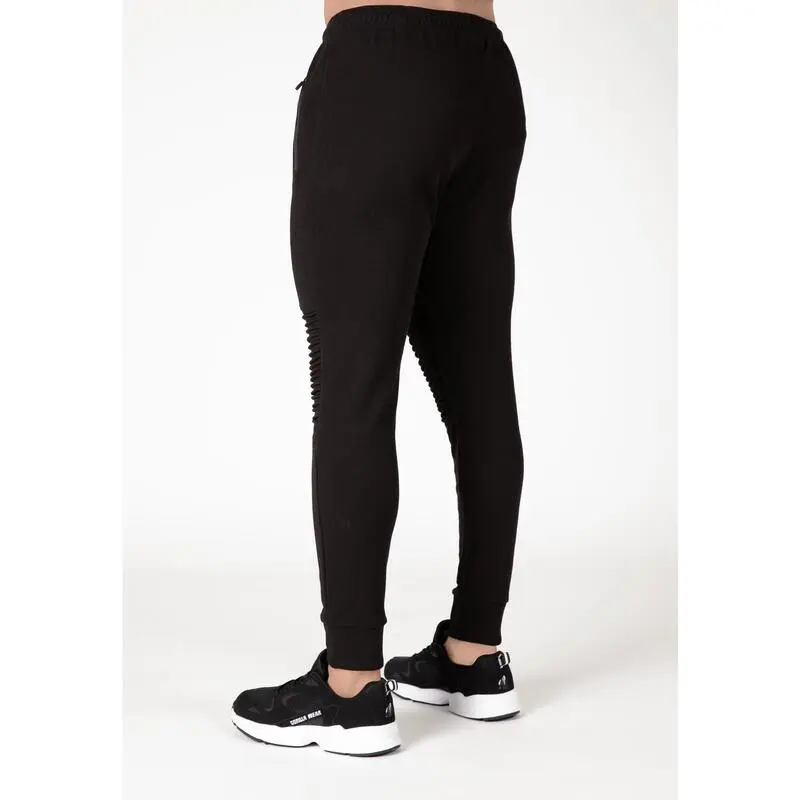 Pantalón Chándal Fitness Largo Hombre GORILLA WEAR Delta Negro 6 Pantalón Chándal Fitness Largo Hombre GORILLA WEAR Delta Negro - Imagen 4