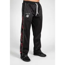Pantalón Chándal Fitness Largo Hombre GORILLA WEAR FunctionalMesh Negro Rojo -tienda de equipos de fitness pantalon chandal fitness largo hombre gorilla wear functionalmesh negro rojo 1