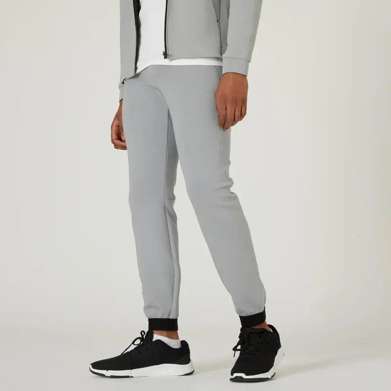 Pantalón Chándal Fitness Slim Hombre Domyos 540 Gris 3 Pantalón Chándal Fitness Slim Hombre Domyos 540 Gris