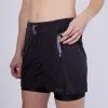 Kalenji Pantalón Corto 2 En 1 De Running Transpirable Mujer - Run Dry 500 Negro -tienda de equipos de fitness pantalon corto 2 en 1 de running transpirable mujer run dry 500 negro