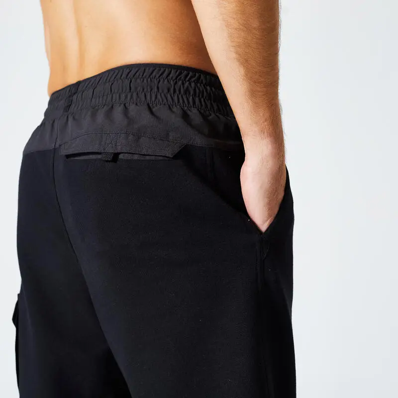 Domyos Pantalón Corto Fitness 520 Hombre Negro Cargo 7 Domyos Pantalón Corto Fitness 520 Hombre Negro Cargo - Imagen 5