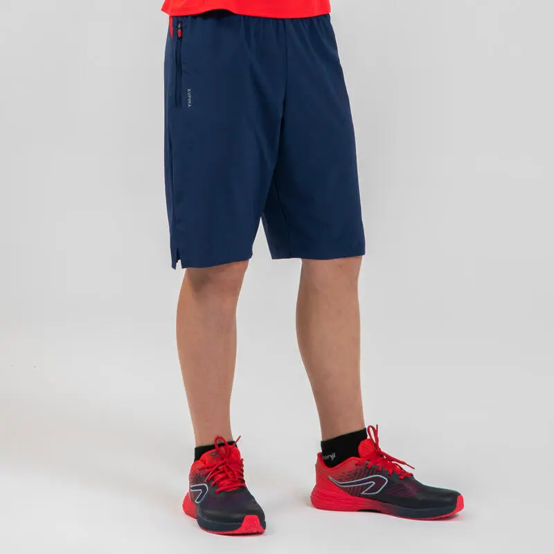 KIPRUN Pantalón Corto Running Atletismo AT 500 Niño Azul Rojo 3 KIPRUN Pantalón Corto Running Atletismo AT 500 Niño Azul Rojo