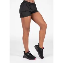 Gorilla Wear Pantalón Corto - Santa Ana - Negro -tienda de equipos de fitness pantalon corto santa ana negro 1