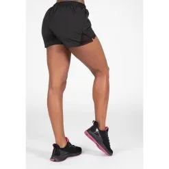 Gorilla Wear Pantalón Corto - Santa Ana - Negro -tienda de equipos de fitness pantalon corto santa ana negro 2