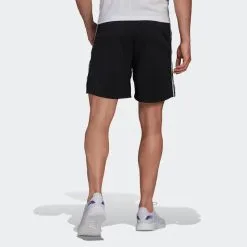 Pantalon Corto Short Adidas Hombre Fitness Negro 3 Rayas -tienda de equipos de fitness pantalon corto short adidas hombre fitness negro 3 rayas 2
