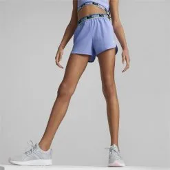 Pantalón Corto Strong Woven Niños PUMA Morado -tienda de equipos de fitness pantalon corto strong woven nios puma morado 1