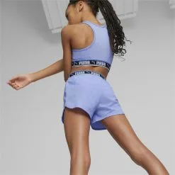 Pantalón Corto Strong Woven Niños PUMA Morado -tienda de equipos de fitness pantalon corto strong woven nios puma morado 3