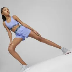 Pantalón Corto Strong Woven Niños PUMA Morado -tienda de equipos de fitness pantalon corto strong woven nios puma morado 4