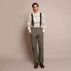 Pantalón Esquí Regular Tirantes Ajustables Hombre SCALPERS ADN SKI PANT Negro -tienda de equipos de fitness pantalon esqui regular tirantes ajustables hombre scalpers adn ski pant verde