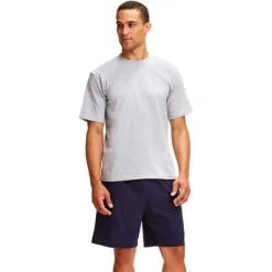 Soffe Pantalones Con Bolsillos Laterales - Pantalón Corto De Algodón - Azul - Pequeño -tienda de equipos de fitness pantalones con bolsillos laterales pantalon corto de algodon azul pequeo 1