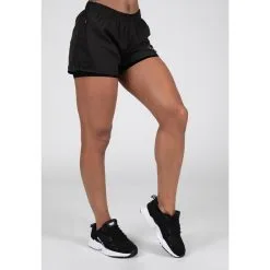 Gorilla Wear Pantalones Cortos 2 En 1 - Portland - Negro -tienda de equipos de fitness pantalones cortos 2 en 1 portland negro 1