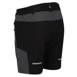 Regatta Pantalones Cortos Caminar Para Hombre Negro, Gris Imán -tienda de equipos de fitness pantalones cortos caminar para hombre negro gris iman 2