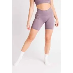 AESTHETIC WOLF Pantalones Cortos Compresivos 'Ribbbed Seamless' - Mujer - Beis -tienda de equipos de fitness pantalones cortos compresivos ribbbed seamless mujer aster