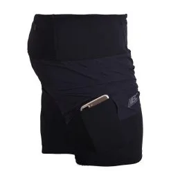 BODYCROSS Pantalones Cortos De Running ONDER ULTRA Negro -tienda de equipos de fitness pantalones cortos de running onder ultra negro 2