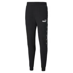 Pantalones De Deporte Hombre PUMA Essentials+ Tape Negro -tienda de equipos de fitness pantalones de deporte hombre puma essentials tape negro 5