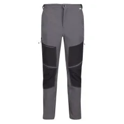 Regatta Pantalones De Senderismo Questra IV Para Hombre Negro -tienda de equipos de fitness pantalones de senderismo questra iv para hombre gris oscuro negro