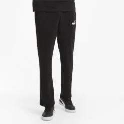 Pantalones Deportivos Essentials Logo Hombre PUMA Negro -tienda de equipos de fitness pantalones deportivos essentials logo hombre puma negro 1