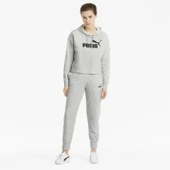 Pantalones Deportivos Essentials Mujer PUMA Gris -tienda de equipos de fitness pantalones deportivos essentials mujer puma gris 3