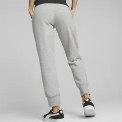 Pantalones Deportivos Essentials Mujer PUMA Gris -tienda de equipos de fitness pantalones deportivos essentials mujer puma gris 4