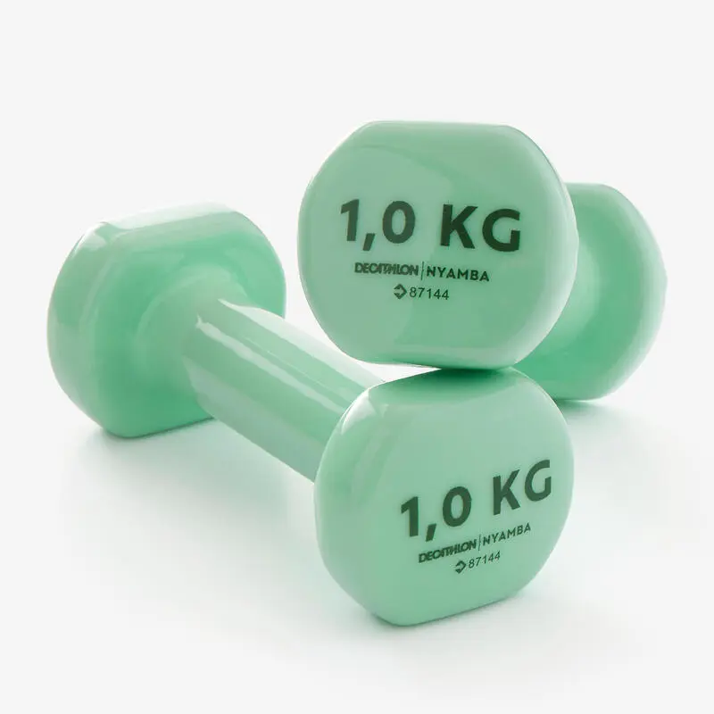 Domyos Pesas 2 X 1Kg De Vinilo Fitness Gimnasia En Casa Pilates Nyamba Verde 3 Domyos Pesas 2 X 1Kg De Vinilo Fitness Gimnasia En Casa Pilates Nyamba Verde