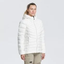 Plumífero De Montaña Y Trekking Con Capucha Mujer Forclaz MT500 -tienda de equipos de fitness plumifero de montaa y trekking con capucha mujer forclaz mt500 5