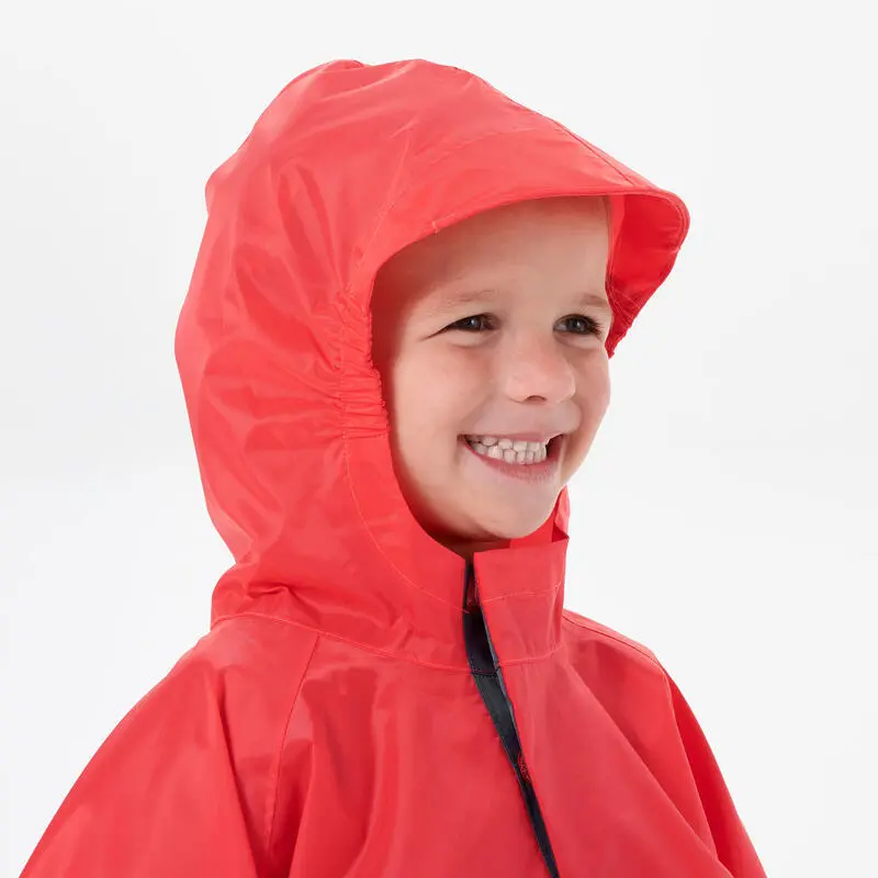 Poncho Impermeable Montaña Y Trekking Niños 2-6 Años Quechua MH100 Naranja 4 Poncho Impermeable Montaña Y Trekking Niños 2-6 Años Quechua MH100 Naranja - Imagen 2